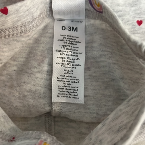 Child of Mine  Pink Little Sister Rainbow Sweatshirt & Pants Size 0-3 Months - Picture 8 of 8